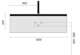Тумба под раковину Armadi Art Quatro 790-M1-120-OA-A-LED 120 см с подсветкой чёрный/антрацит