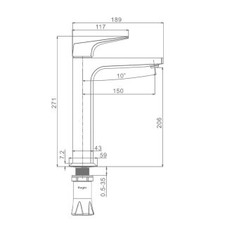 Смеситель для раковины Raglo R07.15 хром