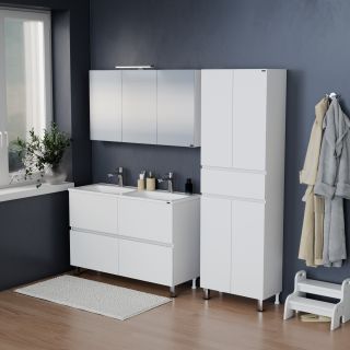 Подвесная тумба под раковину Санта Марс 700418 120 см белый