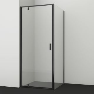 Душевой уголок Wasserkraft Elbe 74P29 80x100см чёрный матовый