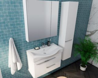 Тумба под раковину Акватон Беверли 80см белый 1A235501BV010