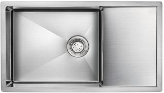 Мойка кухонная Paulmark Platte PM807844-BS брашированная нержавеющая сталь