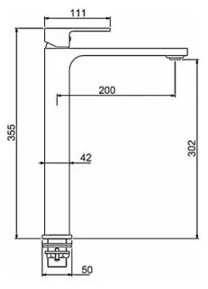Смеситель для раковины Gappo G1083-2 хром
