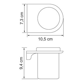 Wasserkraft Kammel K-8328 Стакан для зубных щеток стеклянный