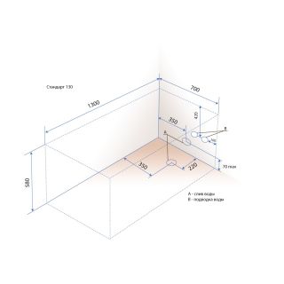 Акриловая ванна Triton Стандарт 130x70 см