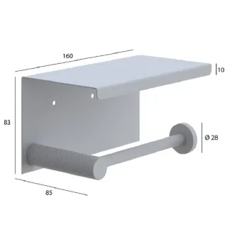 Держатель для туалетной бумаги с крышкой Boheme Uno 10971-MW белый матовый