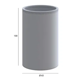 Стакан для зубных щёток Boheme Uno 10982-B чёрный