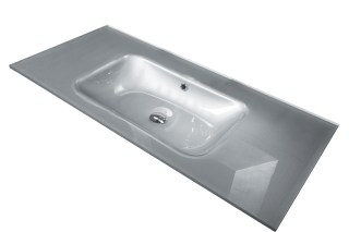 Раковина Armadi Art 110см серебро 852-110-S