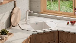 Смеситель для кухни Ulgran Classic Ulgran 022(304) нержавеющая сталь