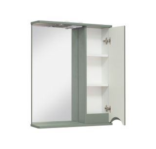 Зеркальный шкаф Runo правый цемент Афина 60 (00-00001207)