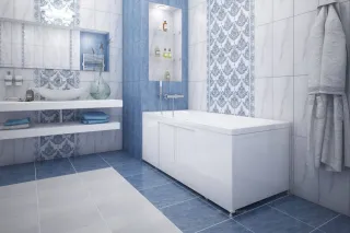 Фронтальная панель для ванны Aquanet Kupe 342784 155 см