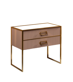 Тумба под раковину Armadi Art Monaco 100см капучино/золото 866-100-CPG