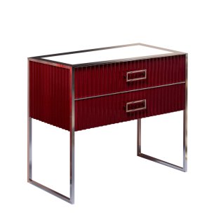 Тумба под раковину Armadi Art Monaco 100см бордо/хром 866-100-RCR