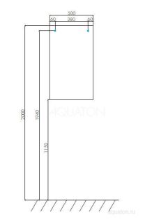 Зеркало Акватон Йорк 50см 1A171002YO010
