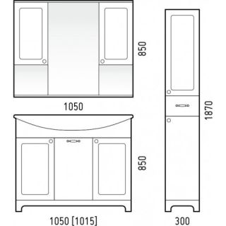 Пенал Corozo Прованс 30см белый SD-00000470