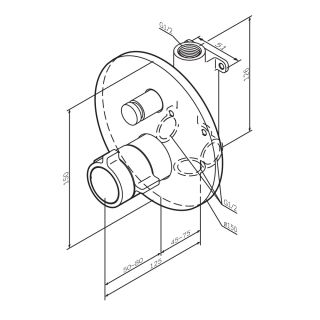Смеситель Am.Pm  X-Joy F85A45600 для ванны и душа с термостатом