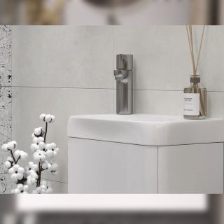 Тумба под раковину подвесная Velvex Bio tp.BIO.BIO.MAXI.40.1D белый глянец, 40 см