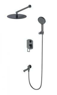 Душевой комплект Wonzon & Woghand Frame WW-88939010-BGM тёмный графит