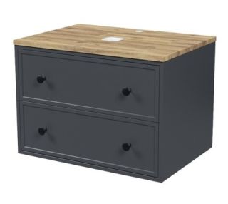 Тумба подвесная IDDIS Torr TOR70DBi95K со столешницей 70см тёмно-серый