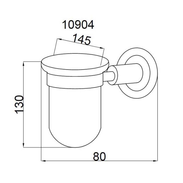 Стакан Boheme Murano хром 10904-CR