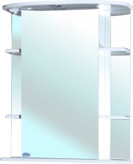 Зеркало-шкаф с подсветкой Bellezza Магнолия 55см правое белый 0000001136