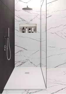 Душевой поддон Starohome Solid 1237469 100x80см белый матовый