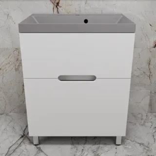Напольная тумба под раковину Style Line Матис ЛС-00002442 70 см белый матовый