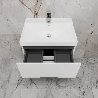 Подвесная тумба под раковину Style Line Матис ЛС-00002446 80 см белый матовый