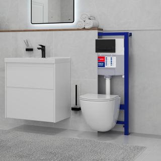 Инсталляция для подвесного унитаза Lemark Peneda Expert 9812002 механическая без кнопки