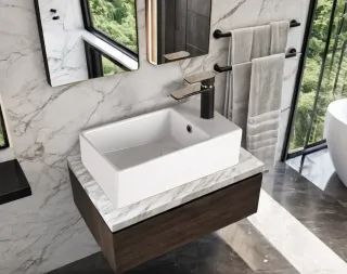 Раковина накладная Ceruttispa CR7098D 48см белый