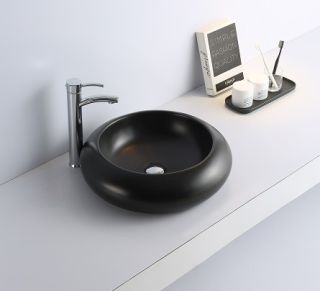 Раковина CeramaLux 7031AMB черная 46 см
