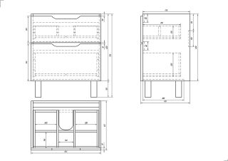 Dreja Тумба Q Plus 70, белый лак