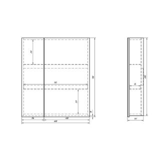Dreja Шкаф зеркальный Almi 60