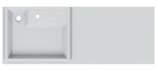 Раковина над стиральной машиной СанТа Юпитер 900135 левая 130см белый