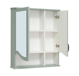 Зеркальный шкаф Runo мята Марсель 65 (00-00001219)