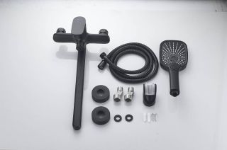 Смеситель для ванны Shevanik S8522H чёрный