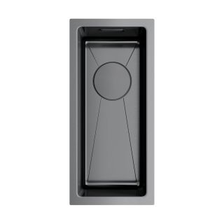 Мойка кухонная Omoikiri Taki 20-U/IF-GM нерж.сталь/вороненая сталь