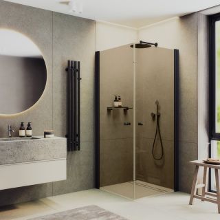 Душевой уголок MaybahGlass MGY-1302-6 90x90см чёрный