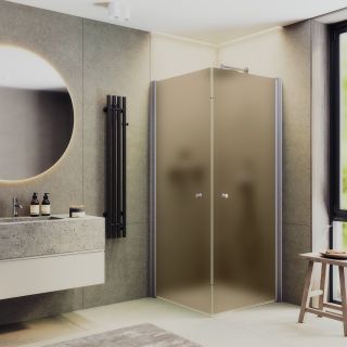 Душевой уголок MaybahGlass MGY-1301-5 90x90см хром матовый