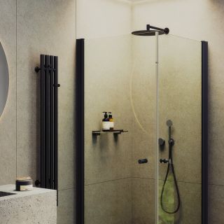 Душевой уголок MaybahGlass MGY-1291-6 80x80см чёрный