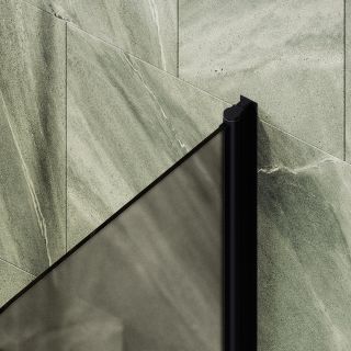 Шторка на ванну MaybahGlass MGV-778-6 60см чёрный