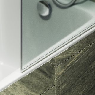 Шторка на ванну MaybahGlass MGV-775-6 50см чёрный