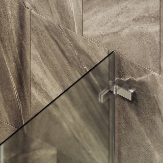 Шторка на ванну MaybahGlass MGV-648-4 40см хром глянцевый