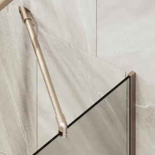 Шторка на ванну MaybahGlass MGV-67-2у 50см бронза