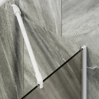 Шторка на ванну MaybahGlass MGV-72-1у 40см белый