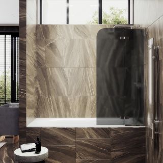 Шторка на ванну MaybahGlass MGV-919-4 99см хром глянцевый