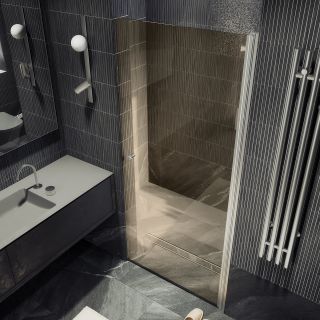 Душевая дверь MaybahGlass MGD-804-5 80см хром матовый