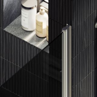 Душевая дверь MaybahGlass MGD-806-5 80см хром матовый