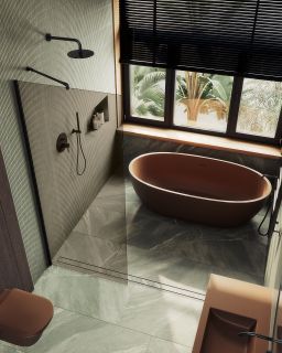 Душевая перегородка MaybahGlass MGD-696-6ш 79см чёрный