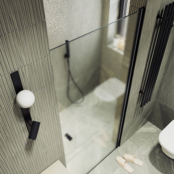 Душевая дверь MaybahGlass MGD-808-6 80см чёрный